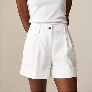 J. Crew NWT Remi Short in Stretch Linen Blend in HOT PINK NEW WITH TAGS Sz 4